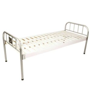 ZK03 Plain Hospital Bed With Stainless Head And Foot Board